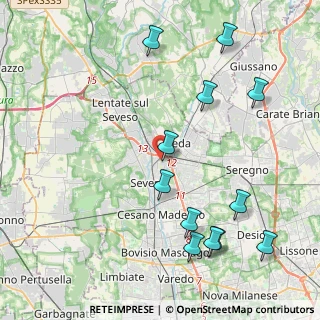 Mappa Via Icmesa, 20821 Meda MB, Italia (4.84833)