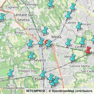 Mappa Via Icmesa, 20821 Meda MB, Italia (2.867)