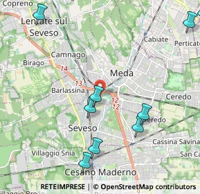 Mappa Via Icmesa, 20821 Meda MB, Italia (2.99727)