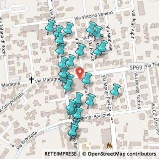 Mappa Via Piave, 35013 Cittadella PD, Italia (0.11111)
