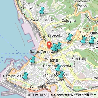 Mappa Trieste - Opicina, 34133 Trieste TS, Italia (1.08273)
