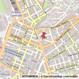 Mappa Piazza Guglielmo Oberdan, 4/b, 34122 Trieste, Trieste (Friuli-Venezia Giulia)