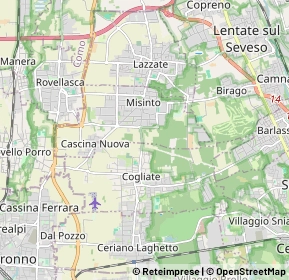 Mappa 20826 Cogliate MB, Italia (1.475)