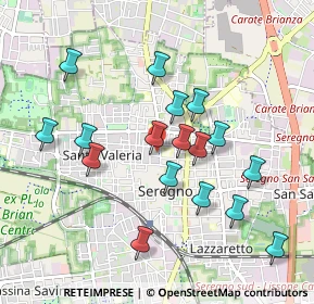 Mappa Via G.Schiaparelli, 20831 Seregno MB, Italia (0.90235)