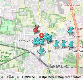 Mappa Via G.Schiaparelli, 20831 Seregno MB, Italia (0.71143)