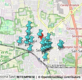 Mappa Via G.Schiaparelli, 20831 Seregno MB, Italia (0.6555)
