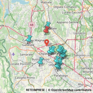 Mappa Via Pasubio, 21058 Solbiate Olona VA, Italia (6.65786)