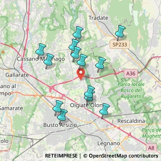 Mappa Via Pasubio, 21058 Solbiate Olona VA, Italia (3.56385)