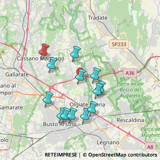 Mappa Via Pasubio, 21058 Solbiate Olona VA, Italia (3.52846)