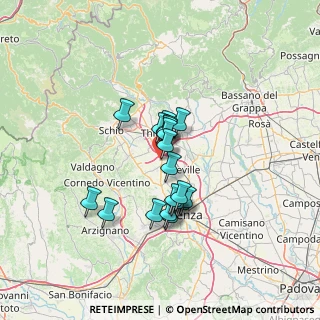 Mappa Via Gioacchino Rossini, 36030 Villaverla VI, Italia (9.68579)
