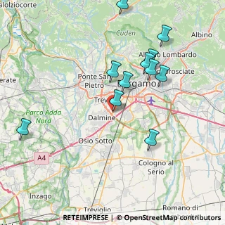 Mappa Via Roggia Morlana, 24044 Dalmine BG, Italia (7.99909)