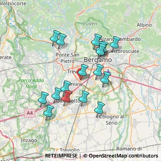 Mappa Via Roggia Morlana, 24044 Dalmine BG, Italia (6.77471)