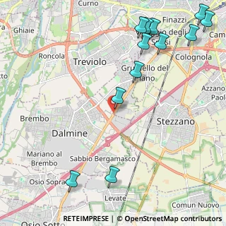 Mappa Via Roggia Morlana, 24044 Dalmine BG, Italia (2.90833)