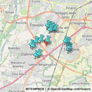 Mappa Via Roggia Morlana, 24044 Dalmine BG, Italia (1.39941)