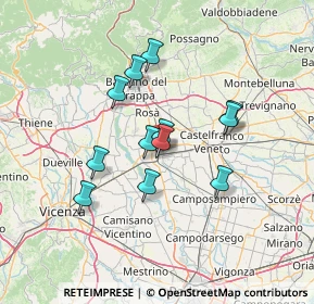 Mappa Via Redipuglia, 35013 Cittadella PD, Italia (11.06167)