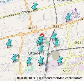 Mappa Via Redipuglia, 35013 Cittadella PD, Italia (1.04538)