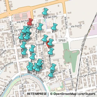 Mappa Via Redipuglia, 35013 Cittadella PD, Italia (0.25357)