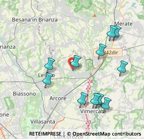 Mappa Via B. Gigli, 20865 Usmate Velate MB, Italia (4.07636)