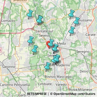 Mappa Via Dante Alighieri, 20825 Barlassina MB, Italia (3.632)