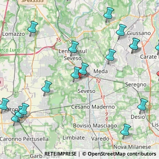 Mappa Via Dante Alighieri, 20825 Barlassina MB, Italia (6.3555)