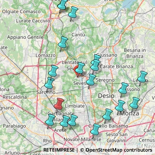 Mappa Via Dante Alighieri, 20825 Barlassina MB, Italia (9.804)