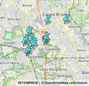 Mappa Via Bruxelles, 20831 Seregno MB, Italia (1.39)