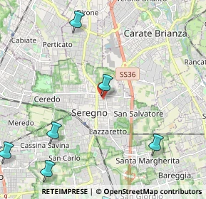 Mappa Via Torquato Tasso, 20831 Seregno MB, Italia (3.51727)
