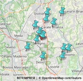 Mappa Via Torquato Tasso, 20831 Seregno MB, Italia (3.12857)