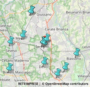 Mappa Via Torquato Tasso, 20831 Seregno MB, Italia (4.12231)