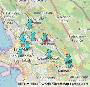 Mappa Strada per Longera, 34128 Trieste TS, Italia (1.92)