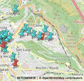 Mappa Strada per Longera, 34128 Trieste TS, Italia (1.365)