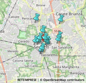 Mappa Via Ludovico Ariosto, 20831 Seregno MB, Italia (0.94077)
