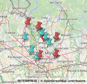 Mappa Via Ludovico Ariosto, 20831 Seregno MB, Italia (10.18143)