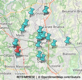 Mappa Via Ludovico Ariosto, 20831 Seregno MB, Italia (3.288)