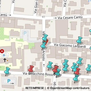 Mappa Via Ludovico Ariosto, 20831 Seregno MB, Italia (0.09231)