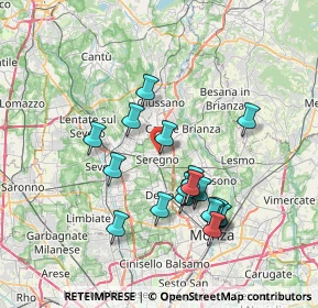 Mappa Via Ludovico Ariosto, 20831 Seregno MB, Italia (6.874)