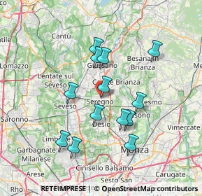 Mappa Via Ludovico Ariosto, 20831 Seregno MB, Italia (6.36385)