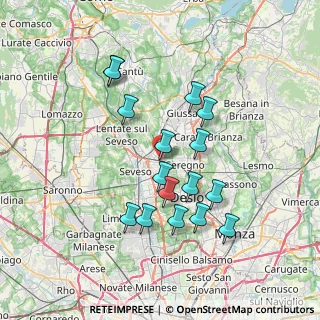 Mappa Via Maroncelli &, 20821 Meda MB, Italia (6.70688)