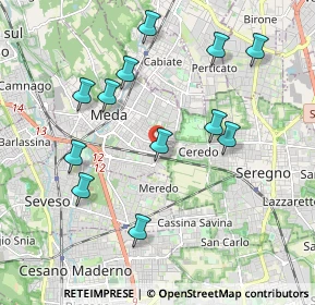 Mappa Via Maroncelli &, 20821 Meda MB, Italia (1.9975)