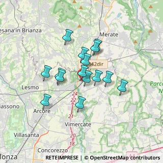 Mappa Via Roma, 20866 Carnate MB, Italia (2.644)