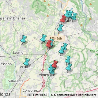 Mappa Via Roma, 20866 Carnate MB, Italia (3.82765)