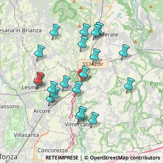 Mappa Via Roma, 20866 Carnate MB, Italia (3.9075)