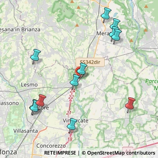 Mappa Via Roma, 20866 Carnate MB, Italia (5.05333)