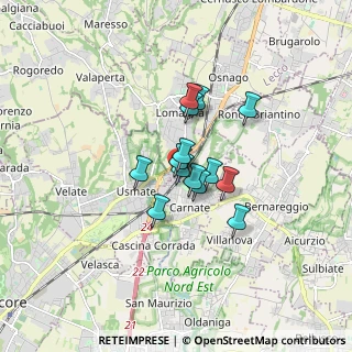 Mappa Via Roma, 20866 Carnate MB, Italia (1.04)