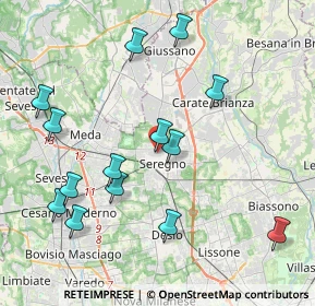 Mappa Via Pietro Maroncelli, 20831 Seregno MB, Italia (4.36929)