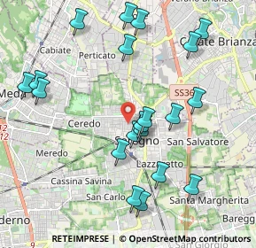 Mappa Via Pietro Maroncelli, 20831 Seregno MB, Italia (2.149)