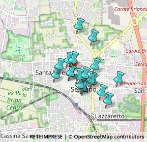 Mappa Via Pietro Maroncelli, 20831 Seregno MB, Italia (0.61789)