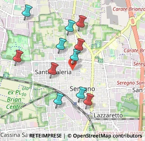 Mappa Via Pietro Maroncelli, 20831 Seregno MB, Italia (0.92818)