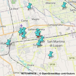 Mappa Via Malzone, 35019 Tombolo PD, Italia (1.96455)