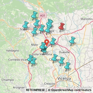 Mappa Via Bassi, 36030 Villaverla VI, Italia (6.80737)